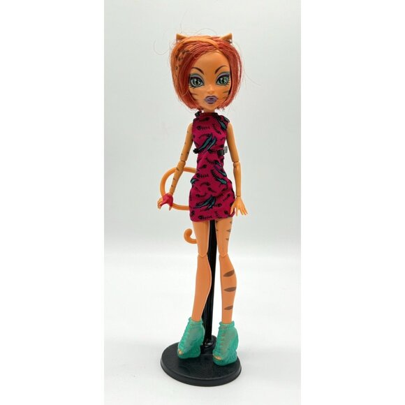 Monster High Freaky Field Trip Toralei Stripe Doll W/ Dress Shoes & Tail - Picture 1 of 4